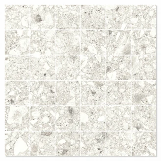 Mosaik Klinker Terrazzo Italia Hvid Mat 30x30 (5x5) cm-2